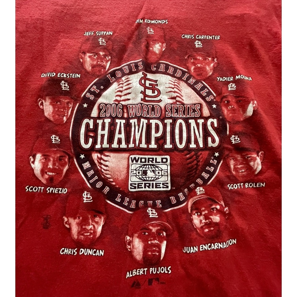 Vintage St Louis Cardinals 2006 World Series Champions T-Shirt Adult Large